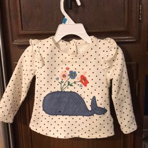 Polka dot whale top! 🐳